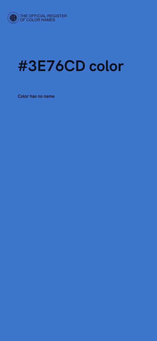 #3E76CD color image