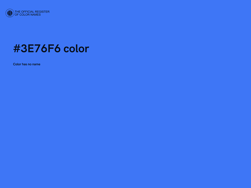 #3E76F6 color image