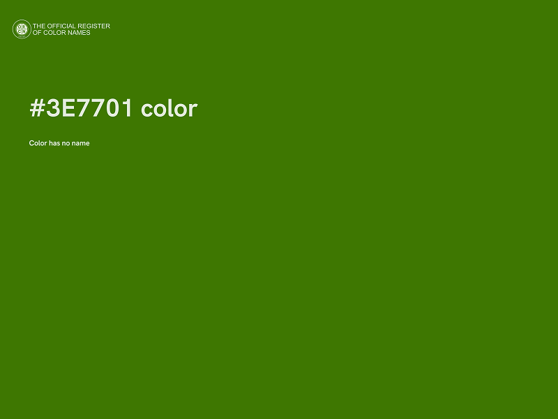 #3E7701 color image