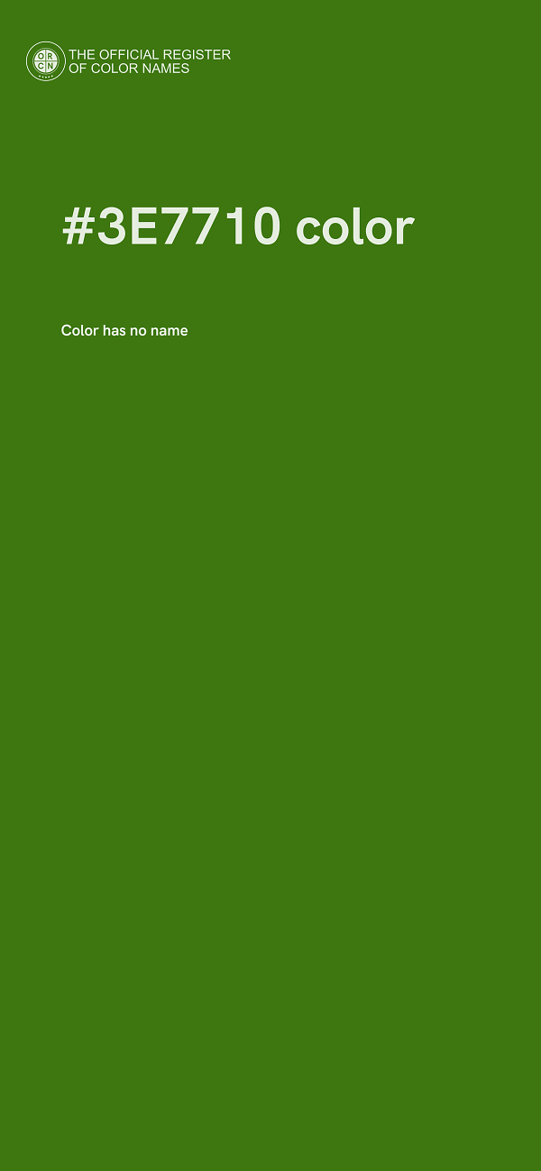 #3E7710 color image