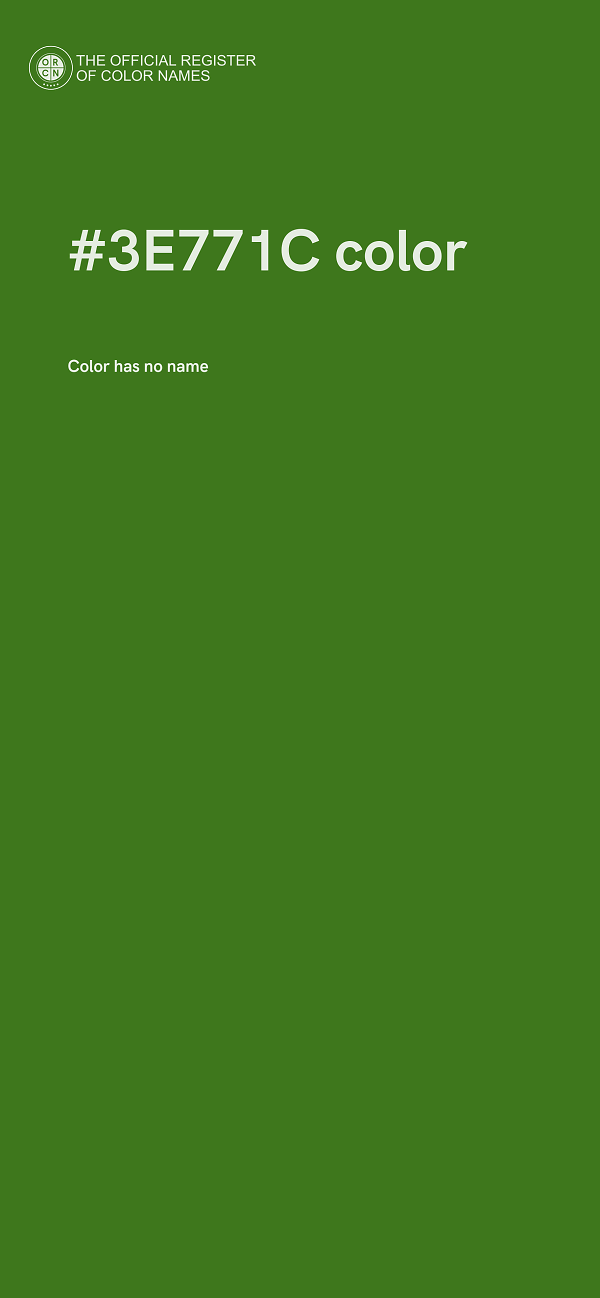 #3E771C color image
