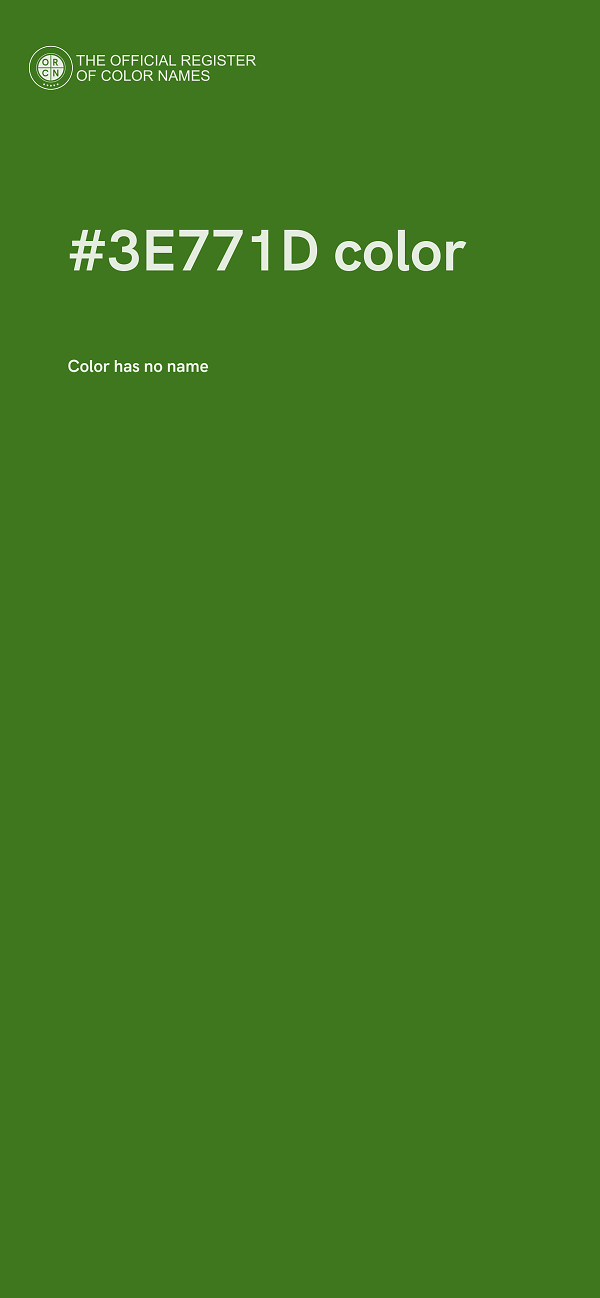 #3E771D color image