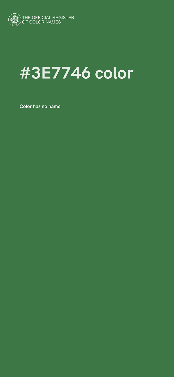 #3E7746 color image