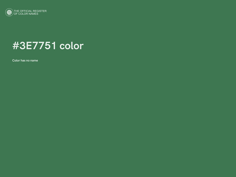 #3E7751 color image