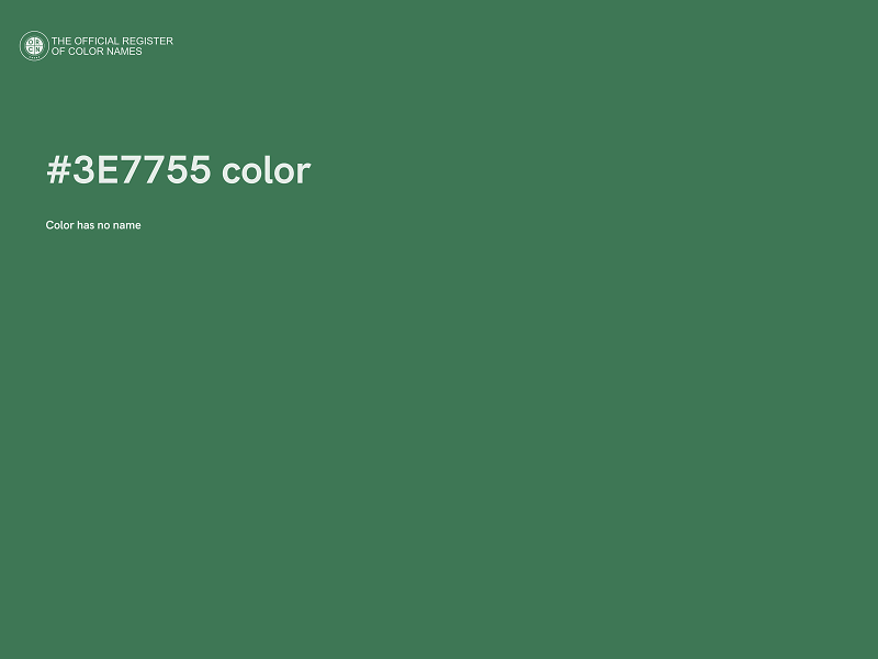 #3E7755 color image