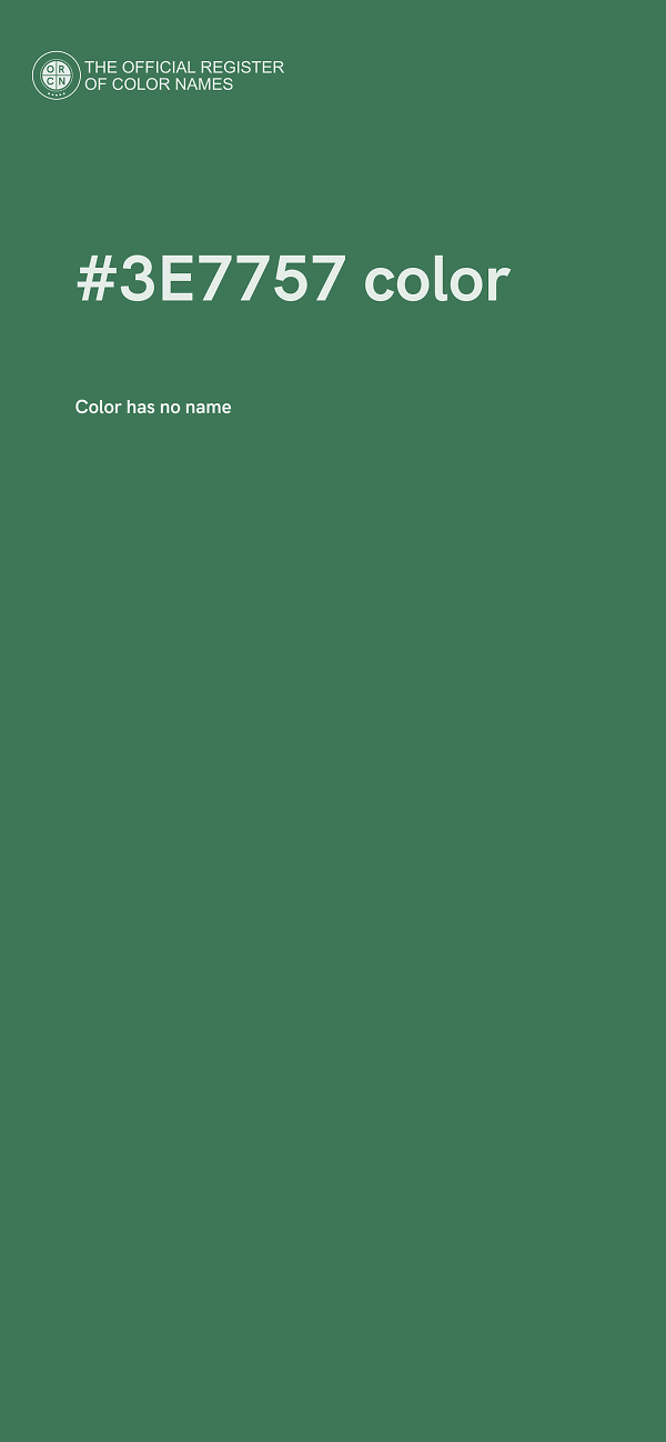 #3E7757 color image