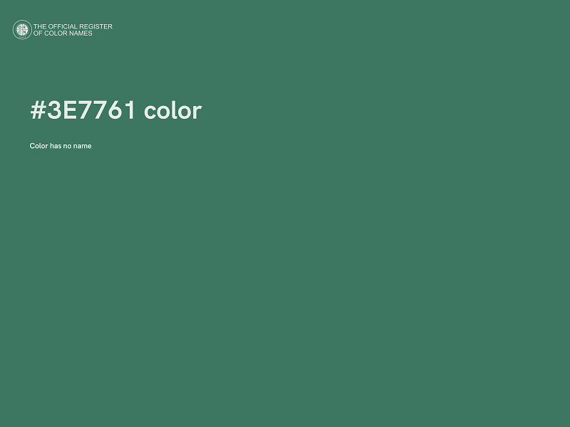 #3E7761 color image