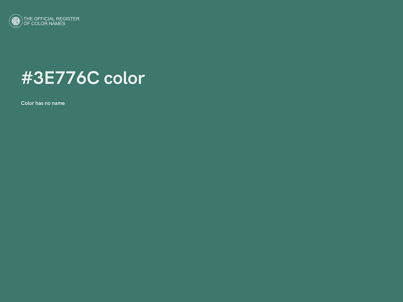 #3E776C color image