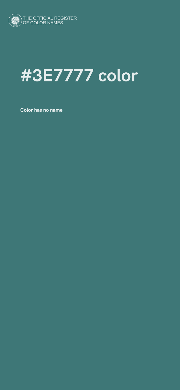 #3E7777 color image