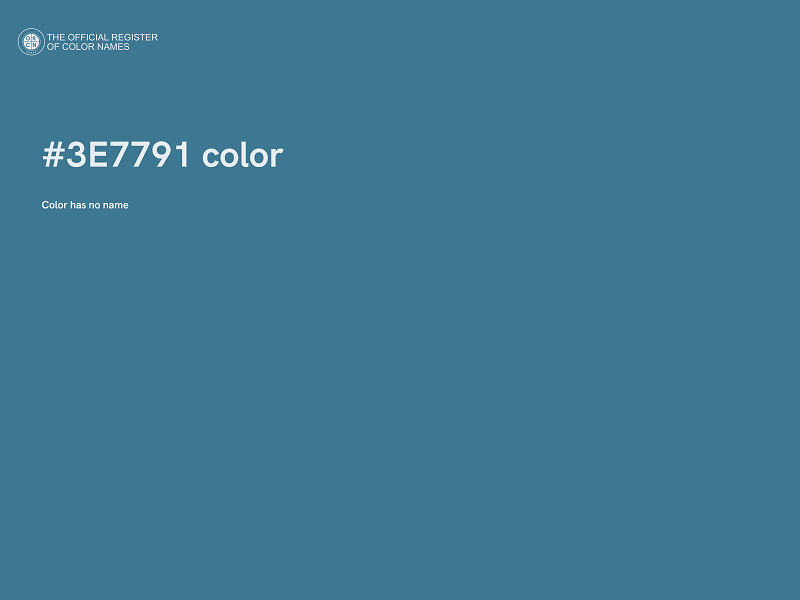 #3E7791 color image