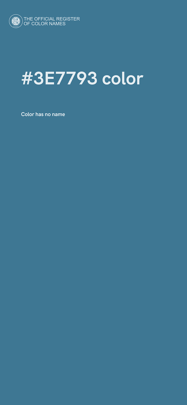 #3E7793 color image