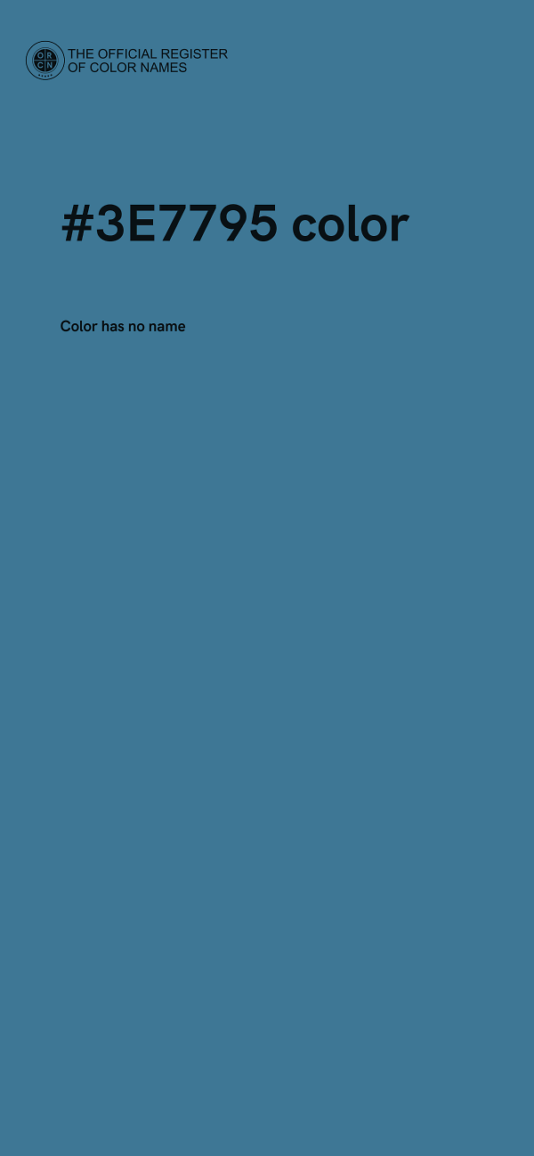 #3E7795 color image
