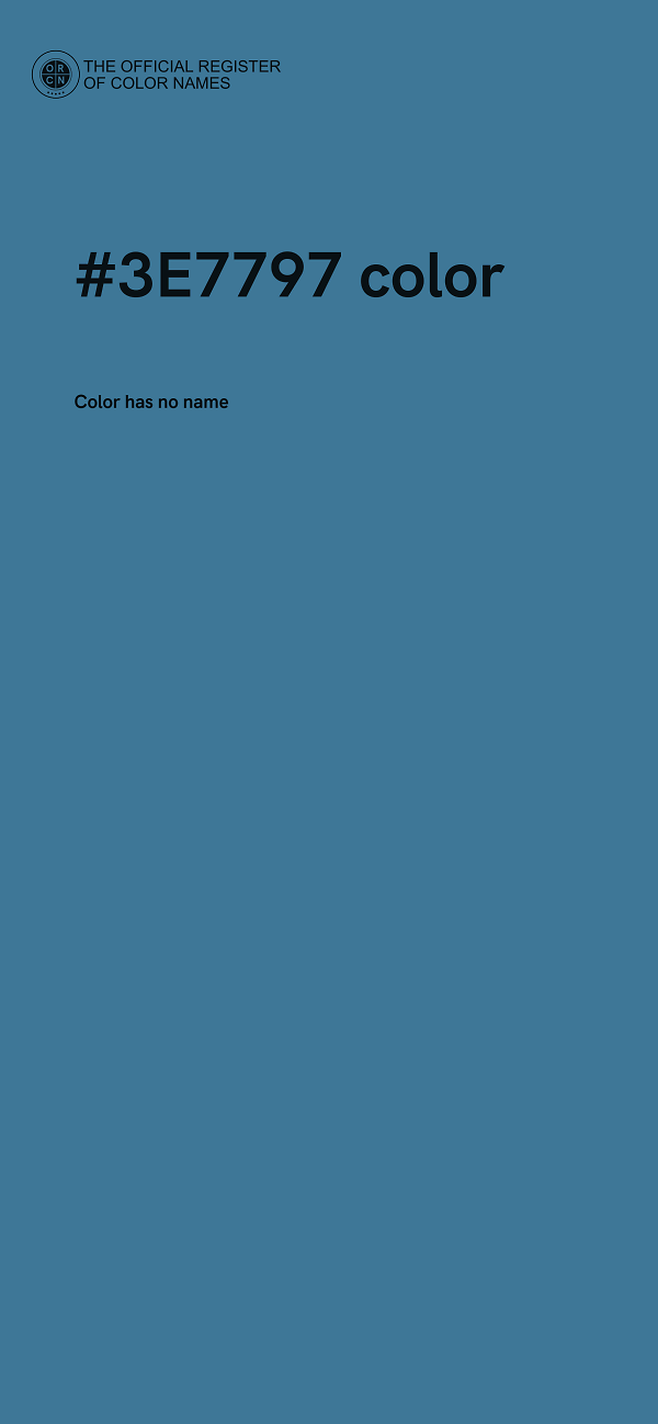 #3E7797 color image