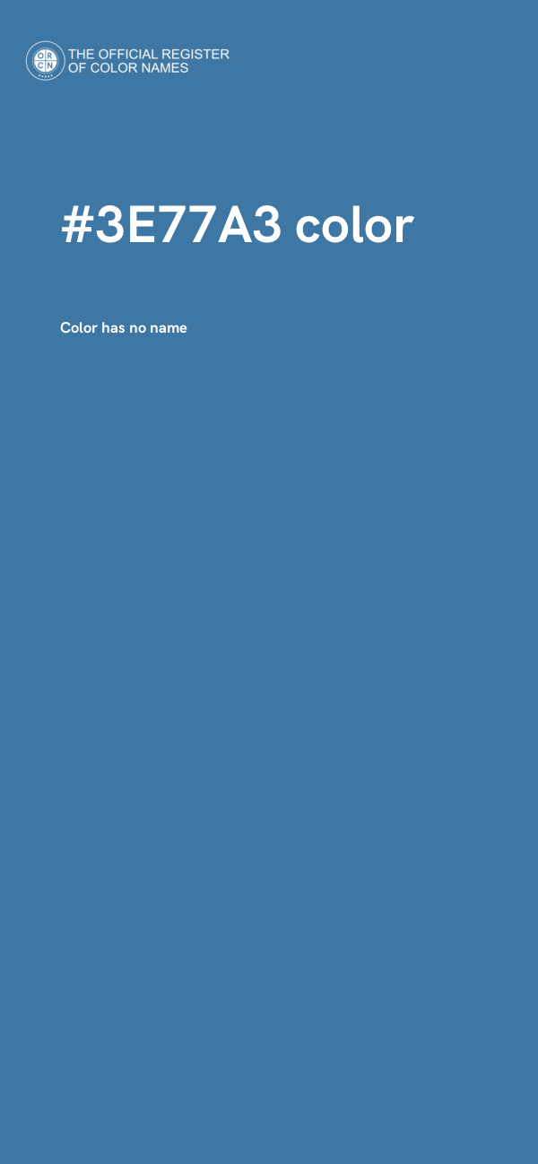 #3E77A3 color image
