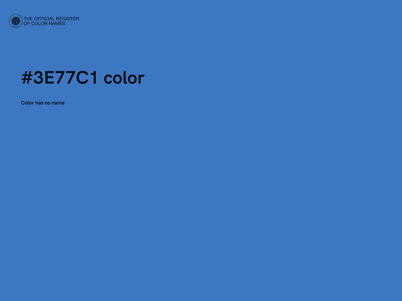 #3E77C1 color image