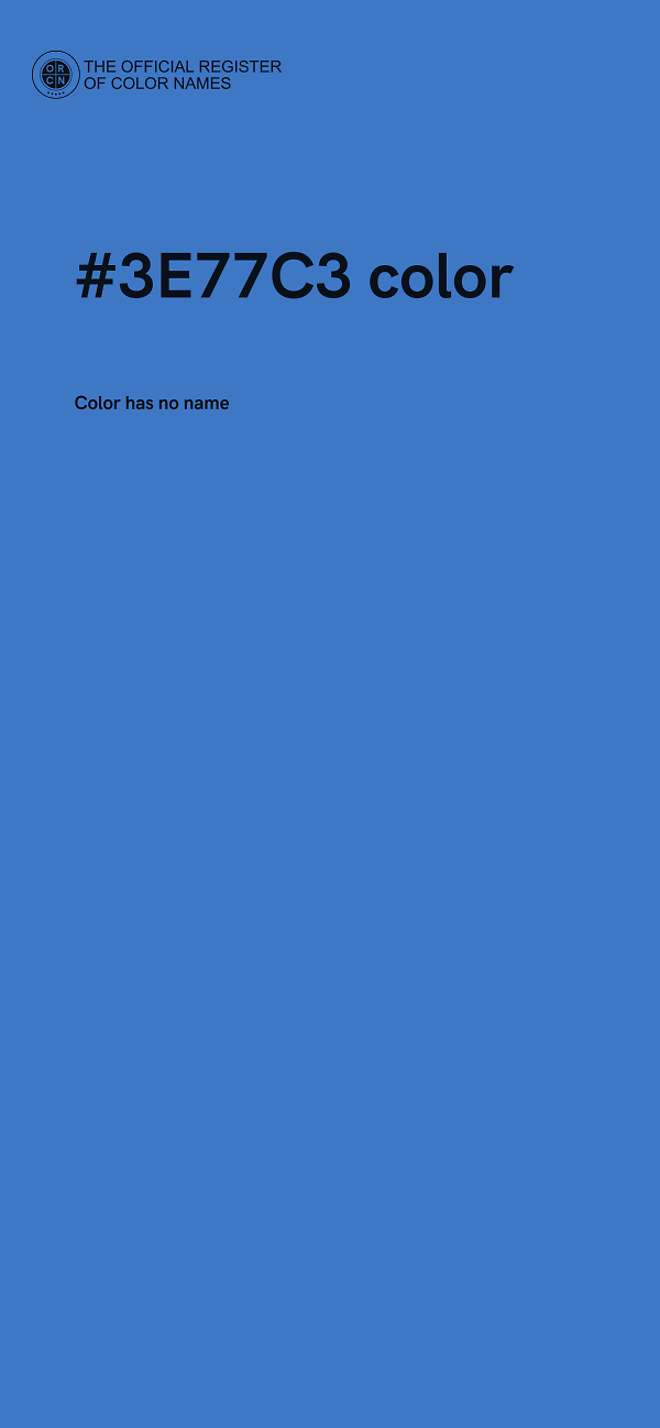 #3E77C3 color image
