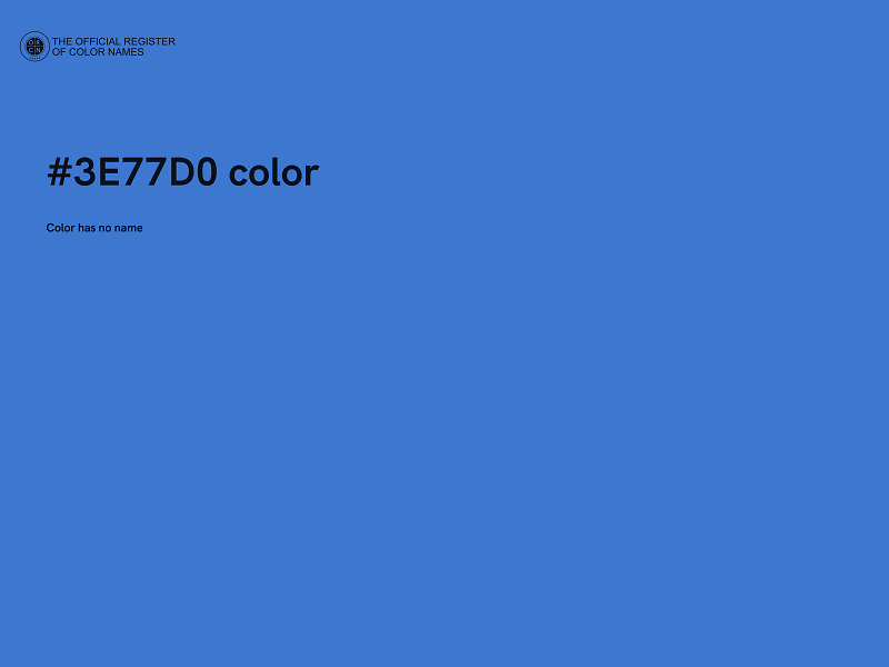 #3E77D0 color image