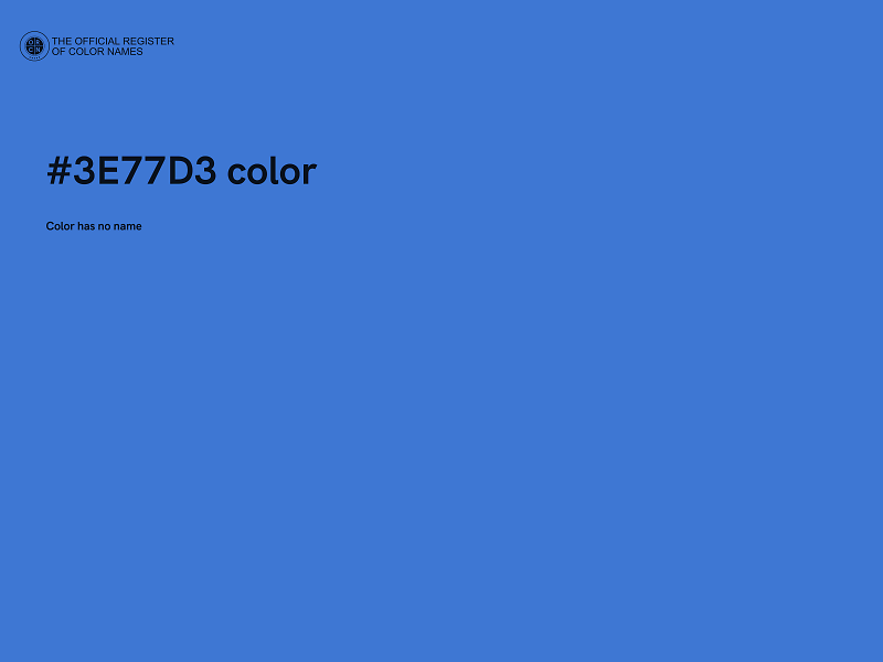 #3E77D3 color image