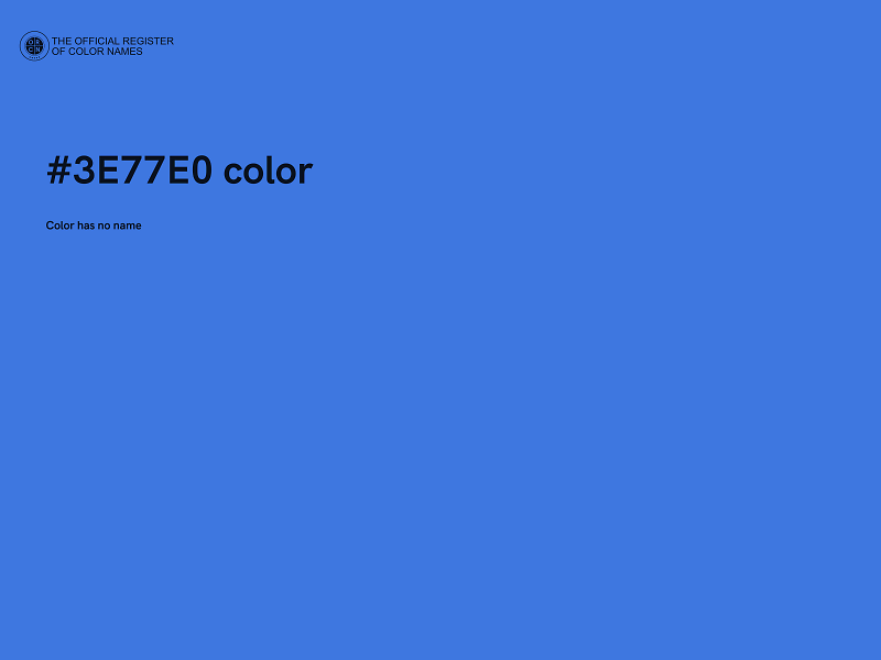#3E77E0 color image