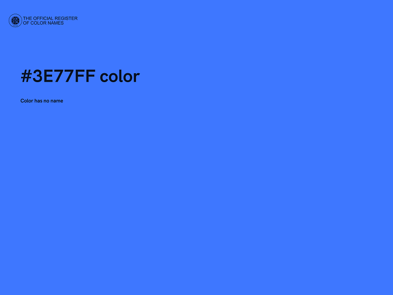 #3E77FF color image