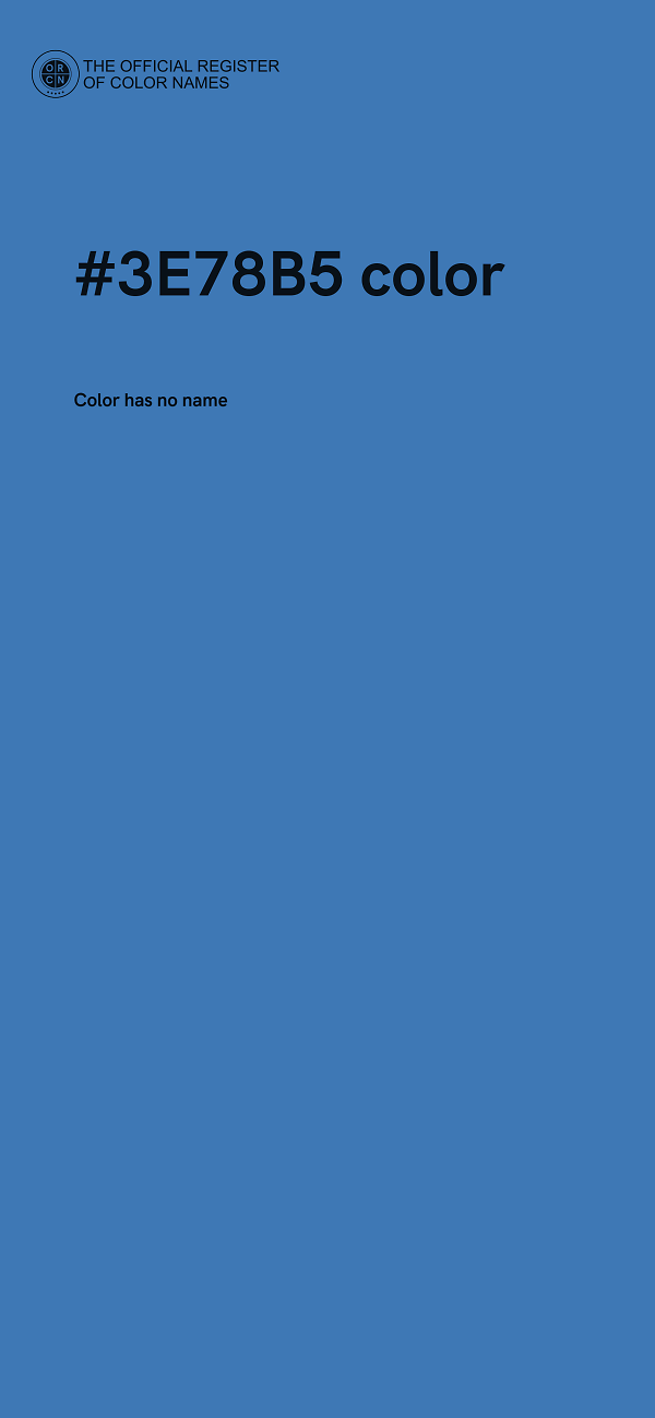 #3E78B5 color image