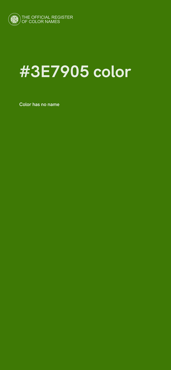 #3E7905 color image
