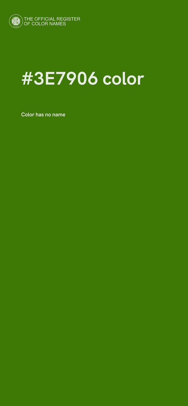 #3E7906 color image