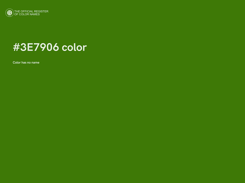 #3E7906 color image