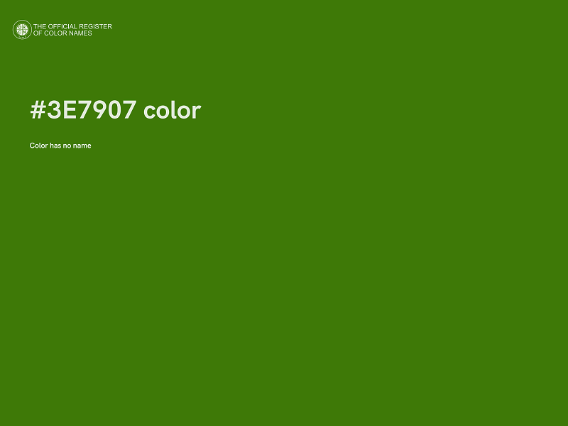 #3E7907 color image