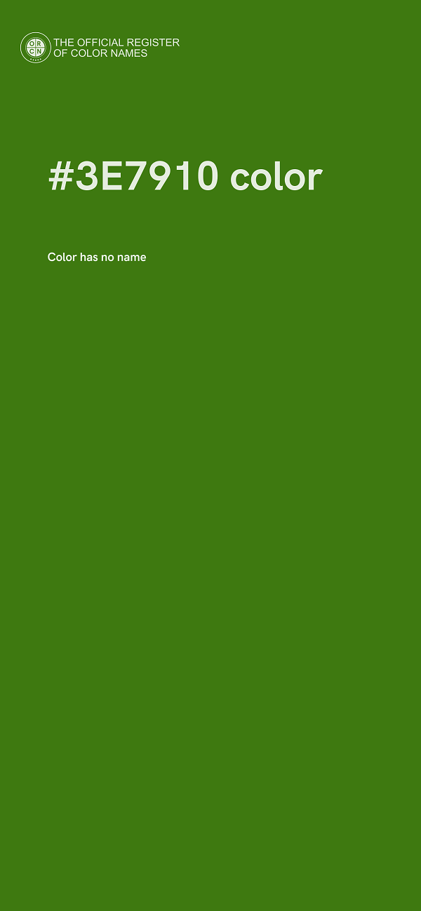 #3E7910 color image
