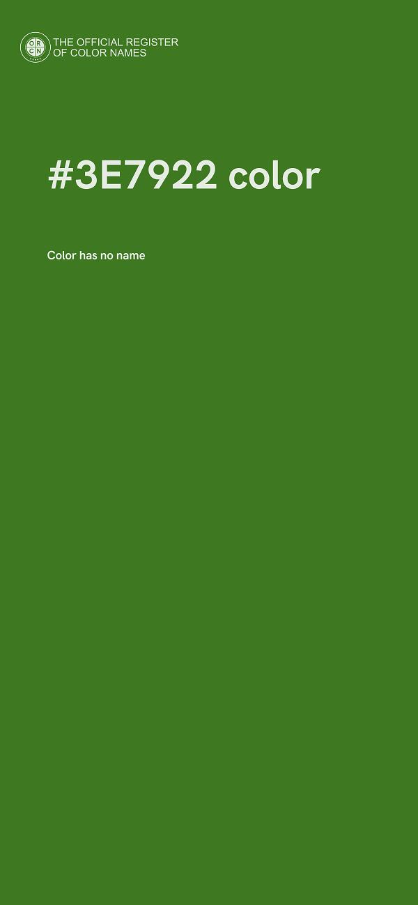 #3E7922 color image