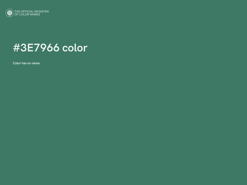 #3E7966 color image
