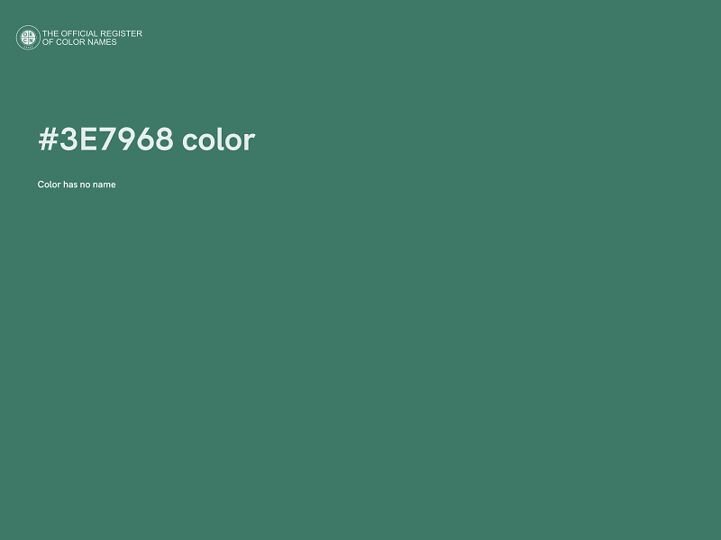 #3E7968 color image