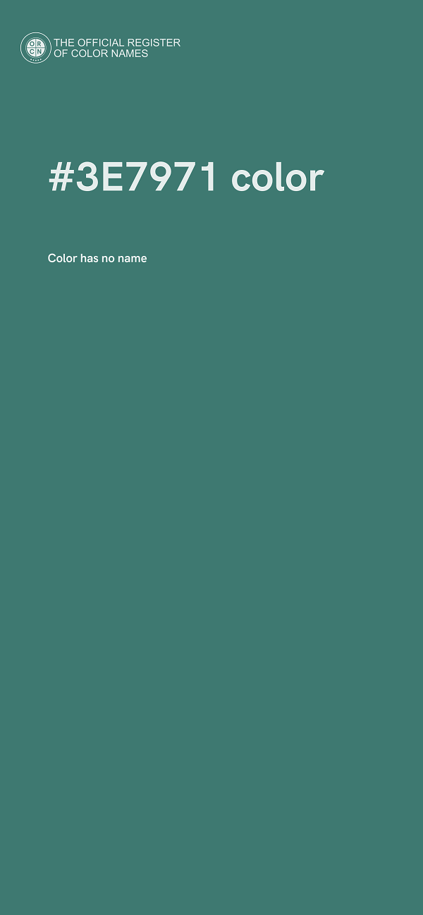 #3E7971 color image