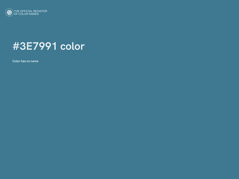 #3E7991 color image