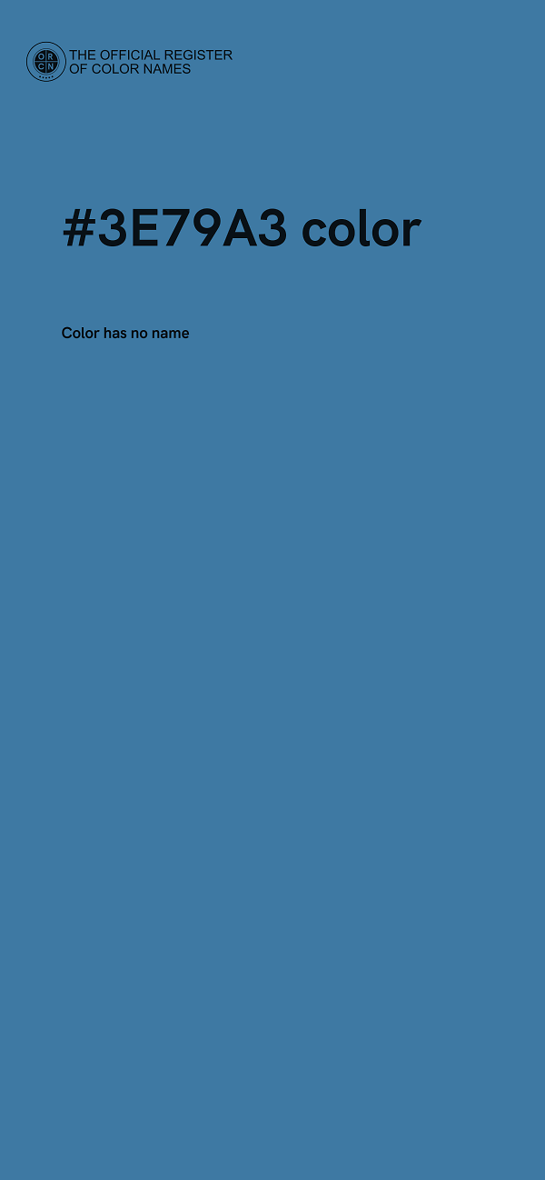 #3E79A3 color image