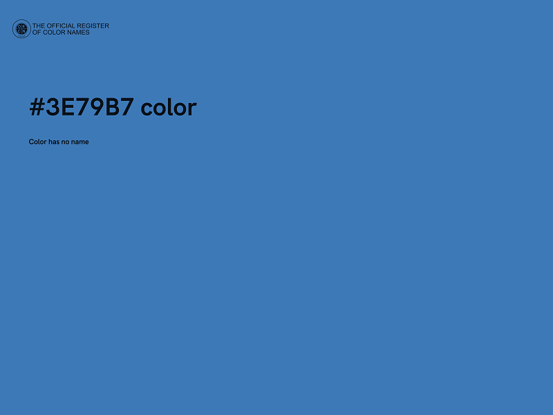 #3E79B7 color image