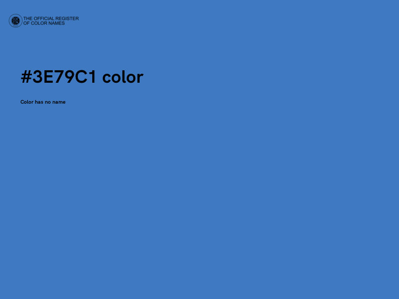 #3E79C1 color image