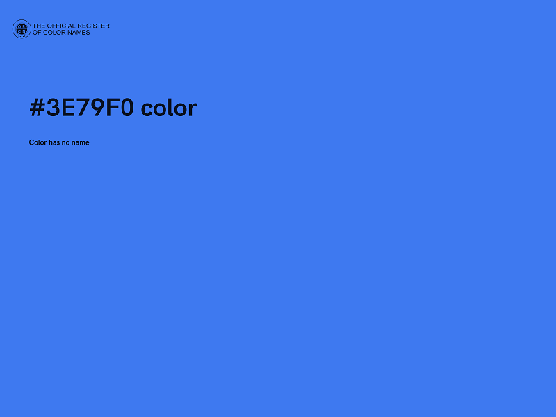 #3E79F0 color image