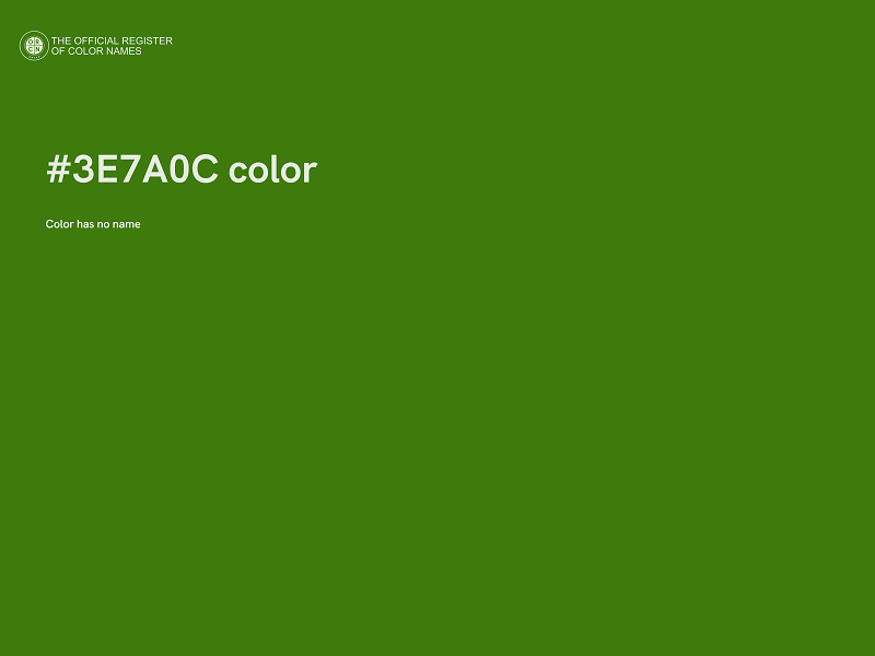 #3E7A0C color image