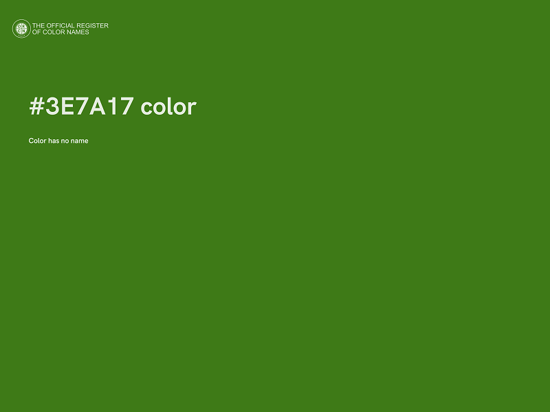 #3E7A17 color image