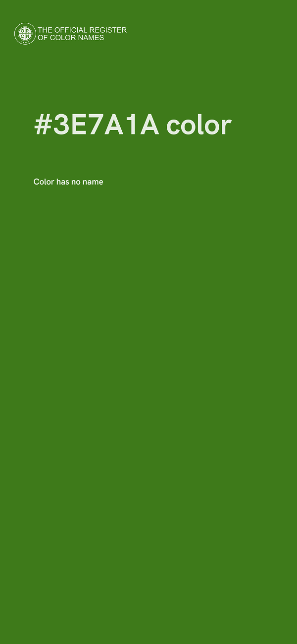 #3E7A1A color image