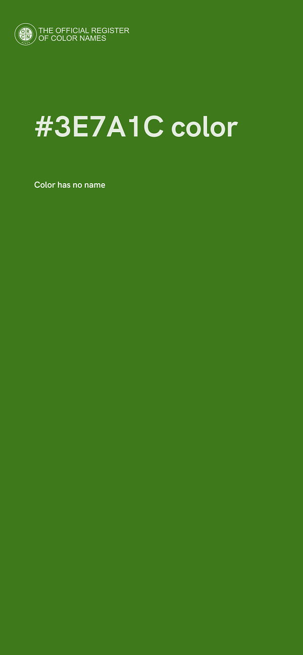 #3E7A1C color image
