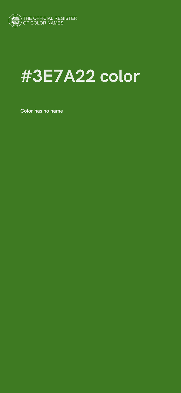 #3E7A22 color image