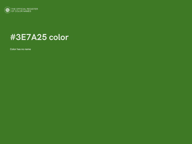 #3E7A25 color image