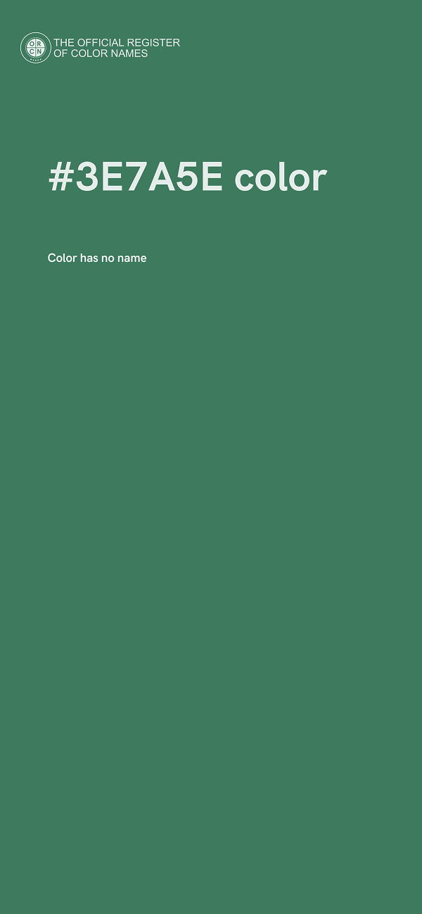 #3E7A5E color image