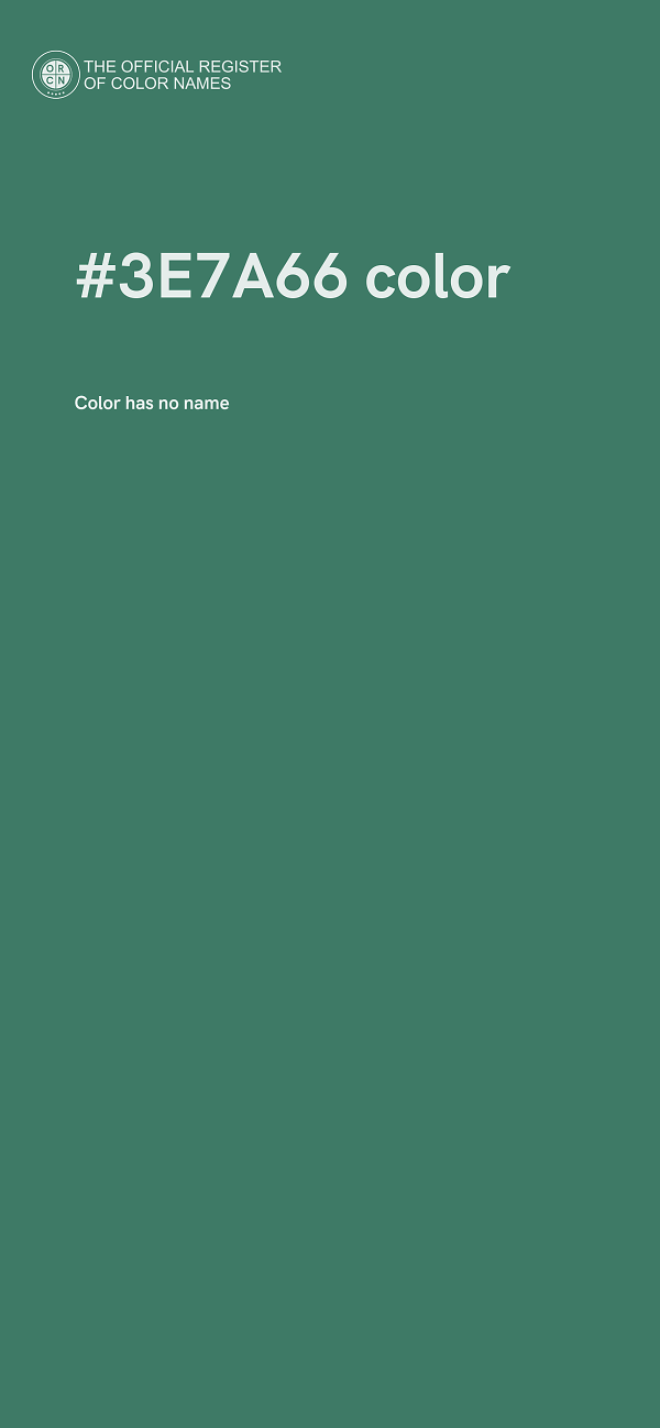 #3E7A66 color image