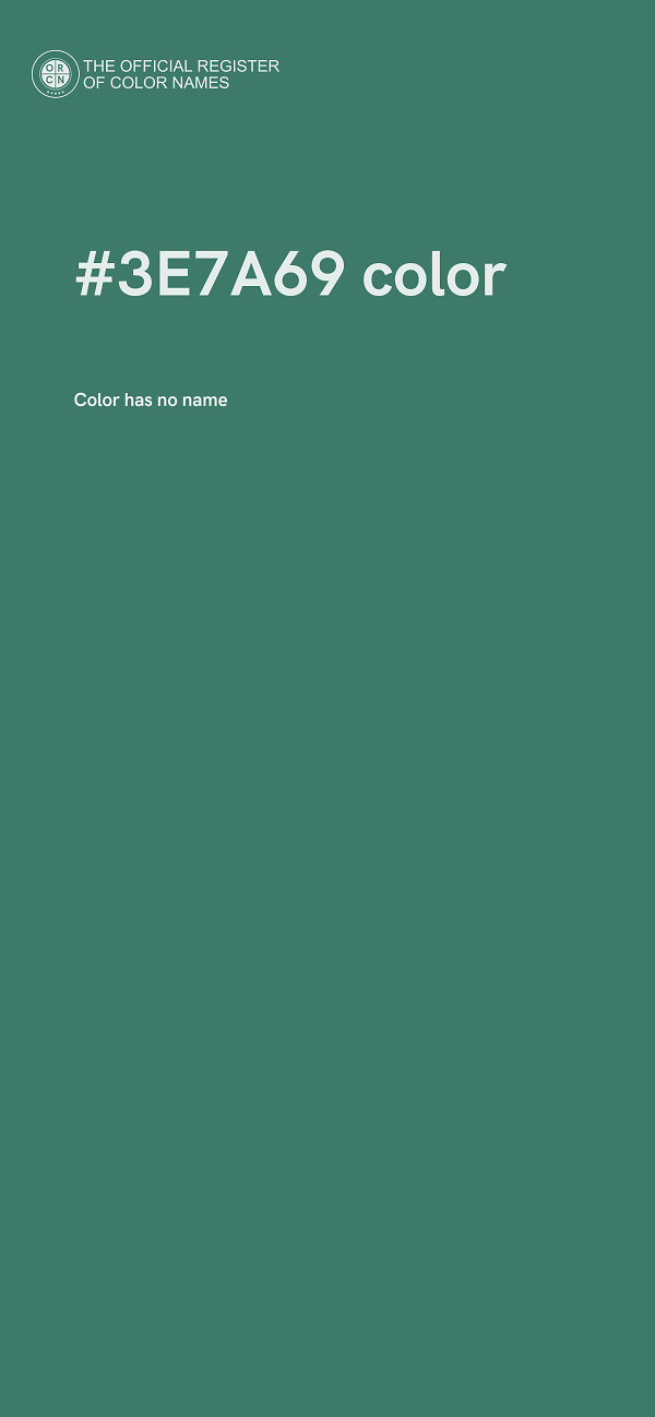 #3E7A69 color image