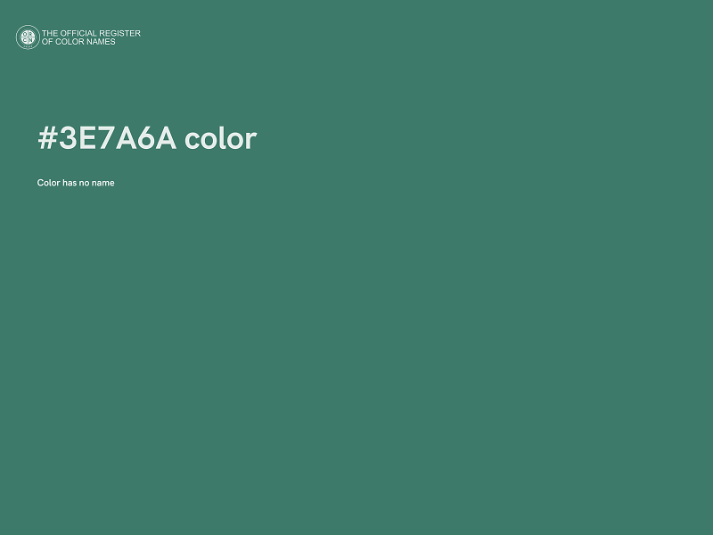 #3E7A6A color image