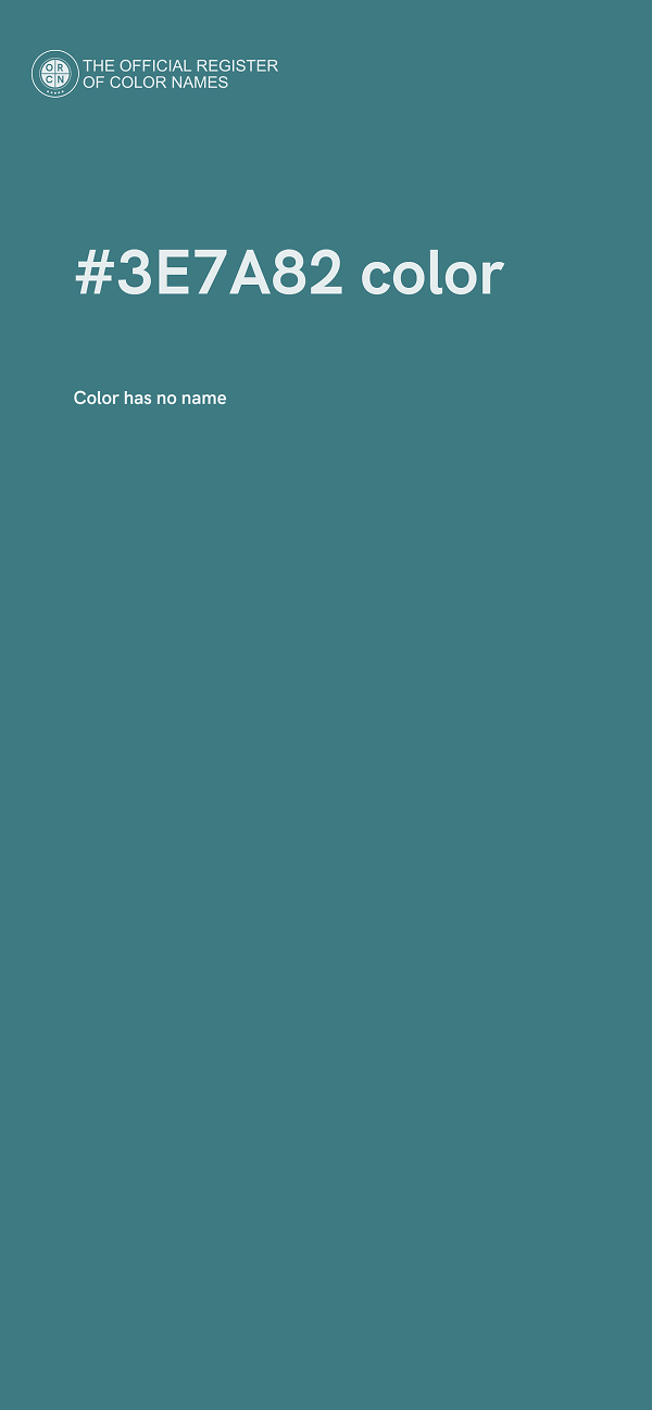 #3E7A82 color image